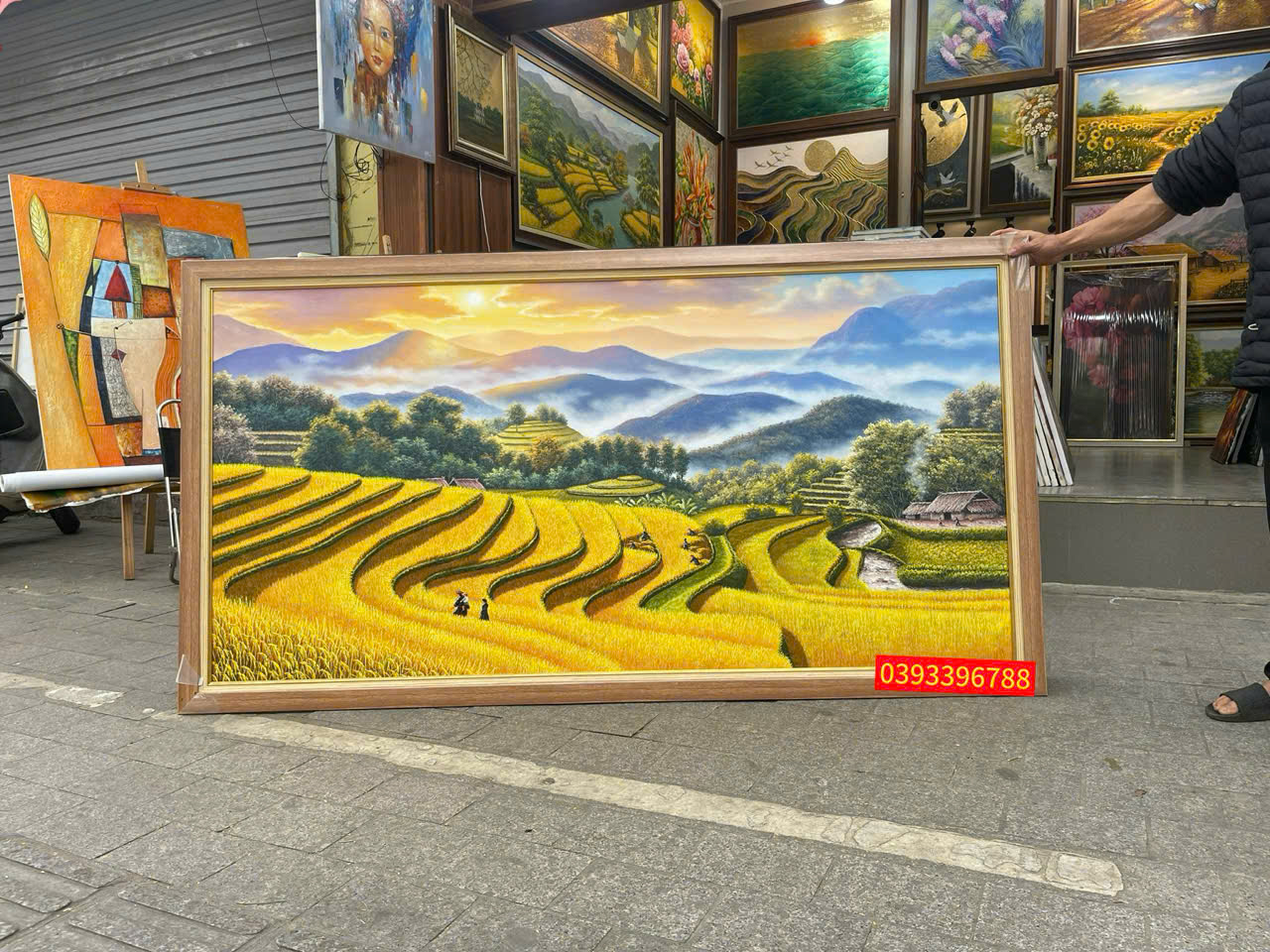 Bức tranh ruộng bậc thang mùa cang chải đẹp nhất tranh ruộng bậc thang