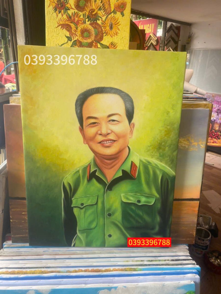 tranh sơn dầu Bác Giáp