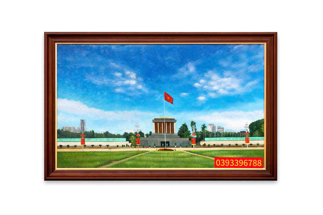 tranh lăng bác