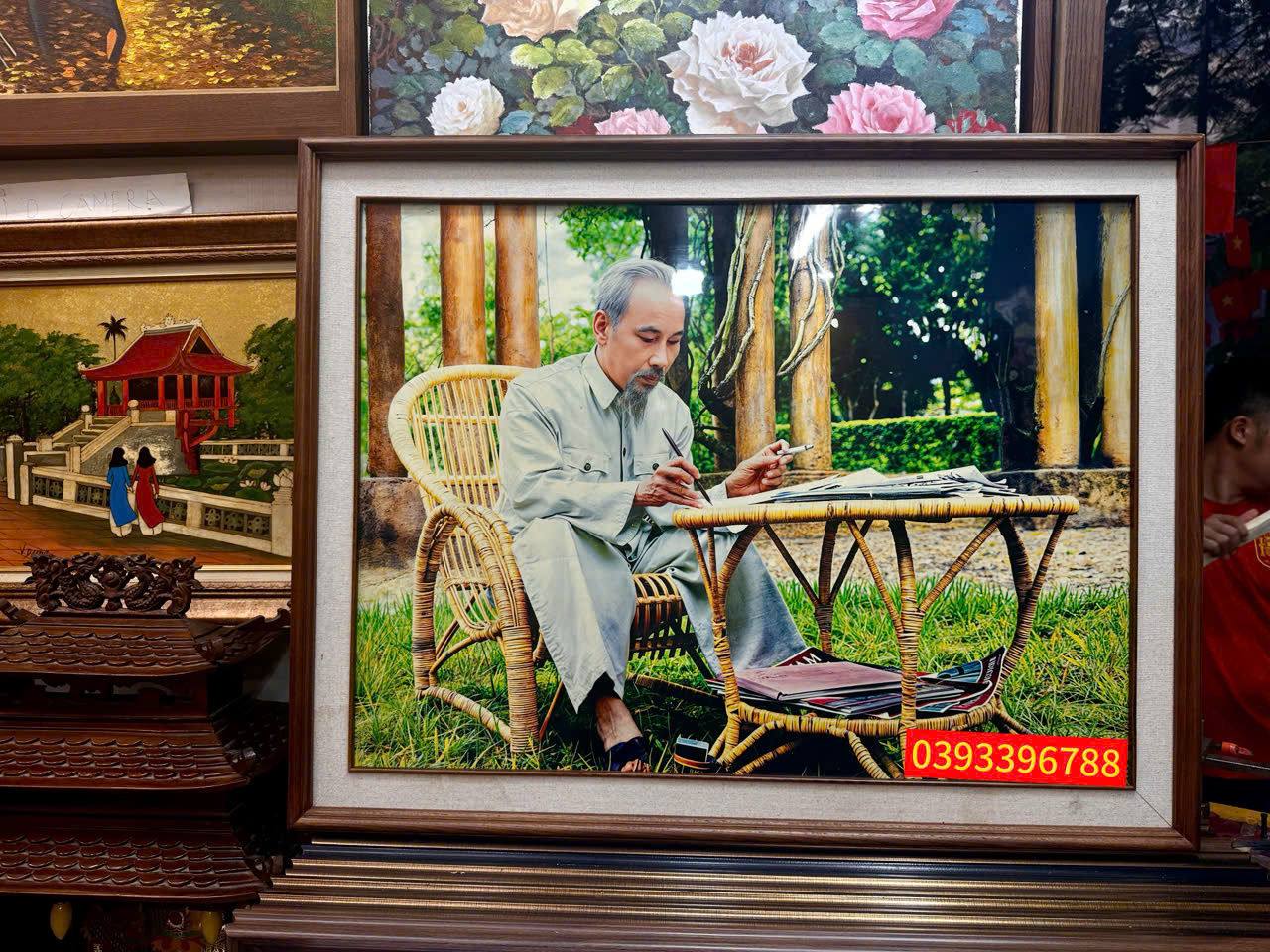 Bức tranh sơn mài Bác Hồ đẹp ý nghĩa tranh sơn mài Bác Hồ