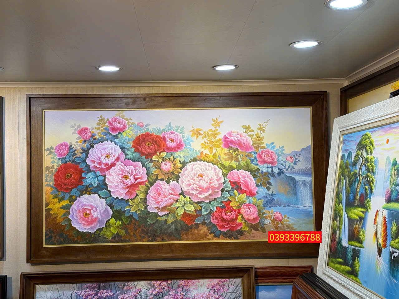 tranh hoa mẫu đơn
