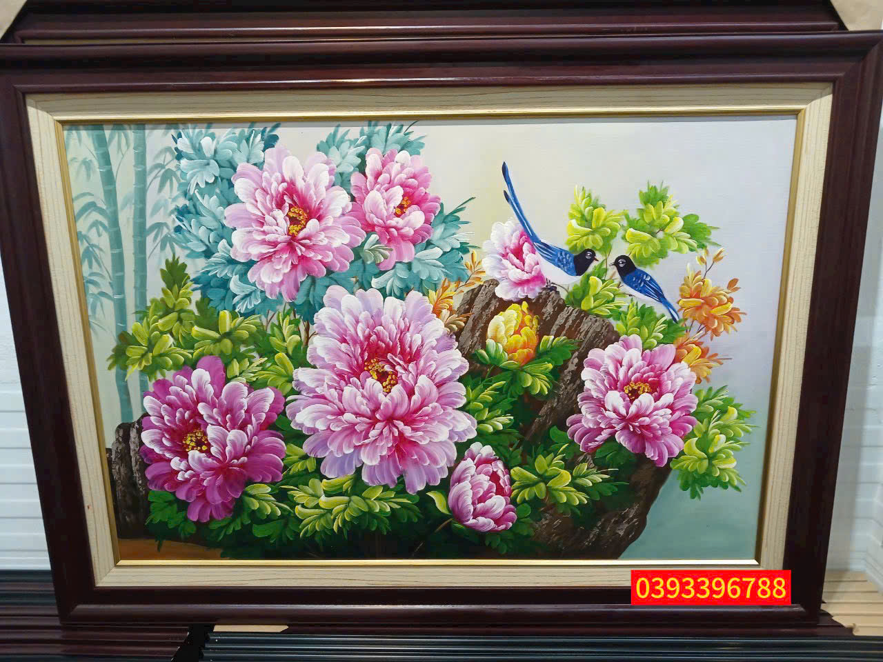 Tranh hoa mẫu đơn