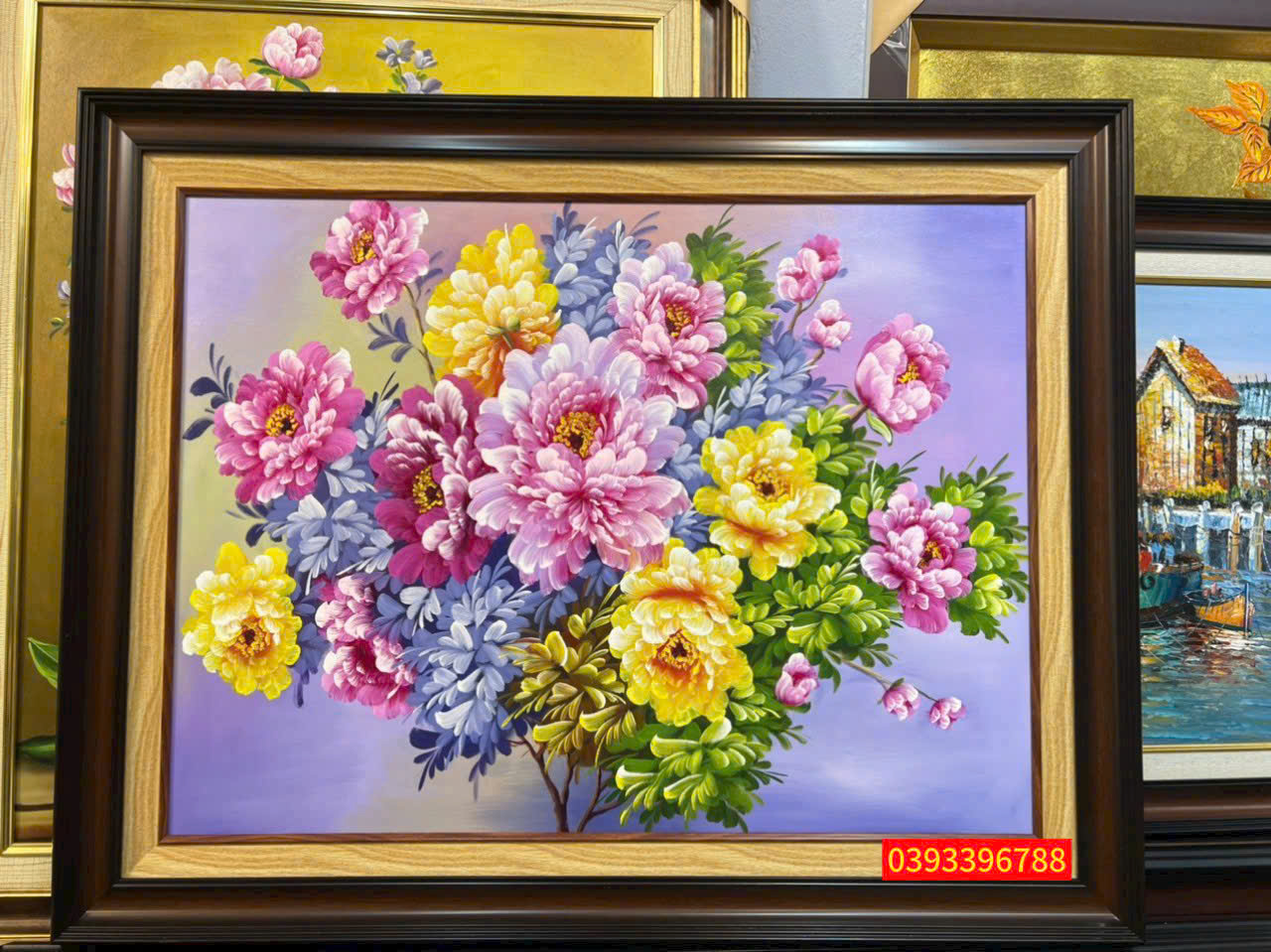 Tranh hoa mẫu đơn