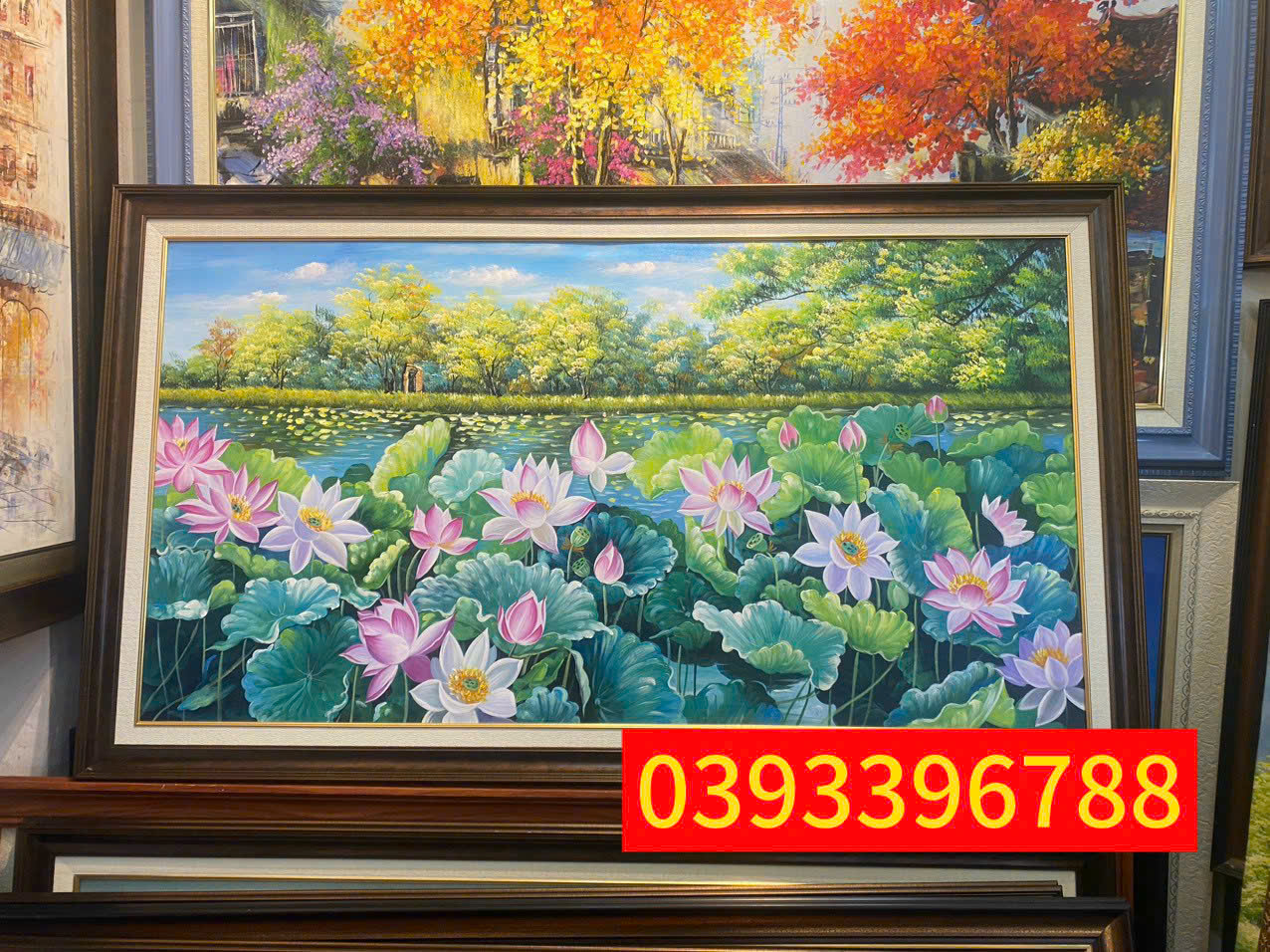 tranh hoa sen