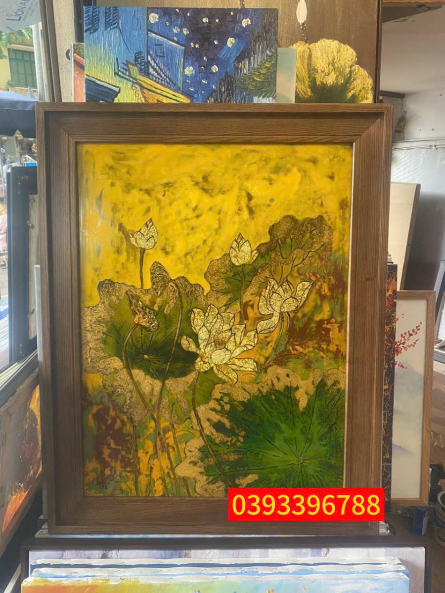 tranh hoa sen