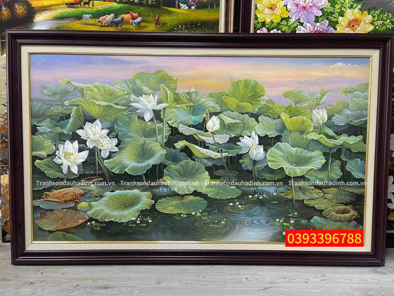 tranh hoa sen đẹp nhất