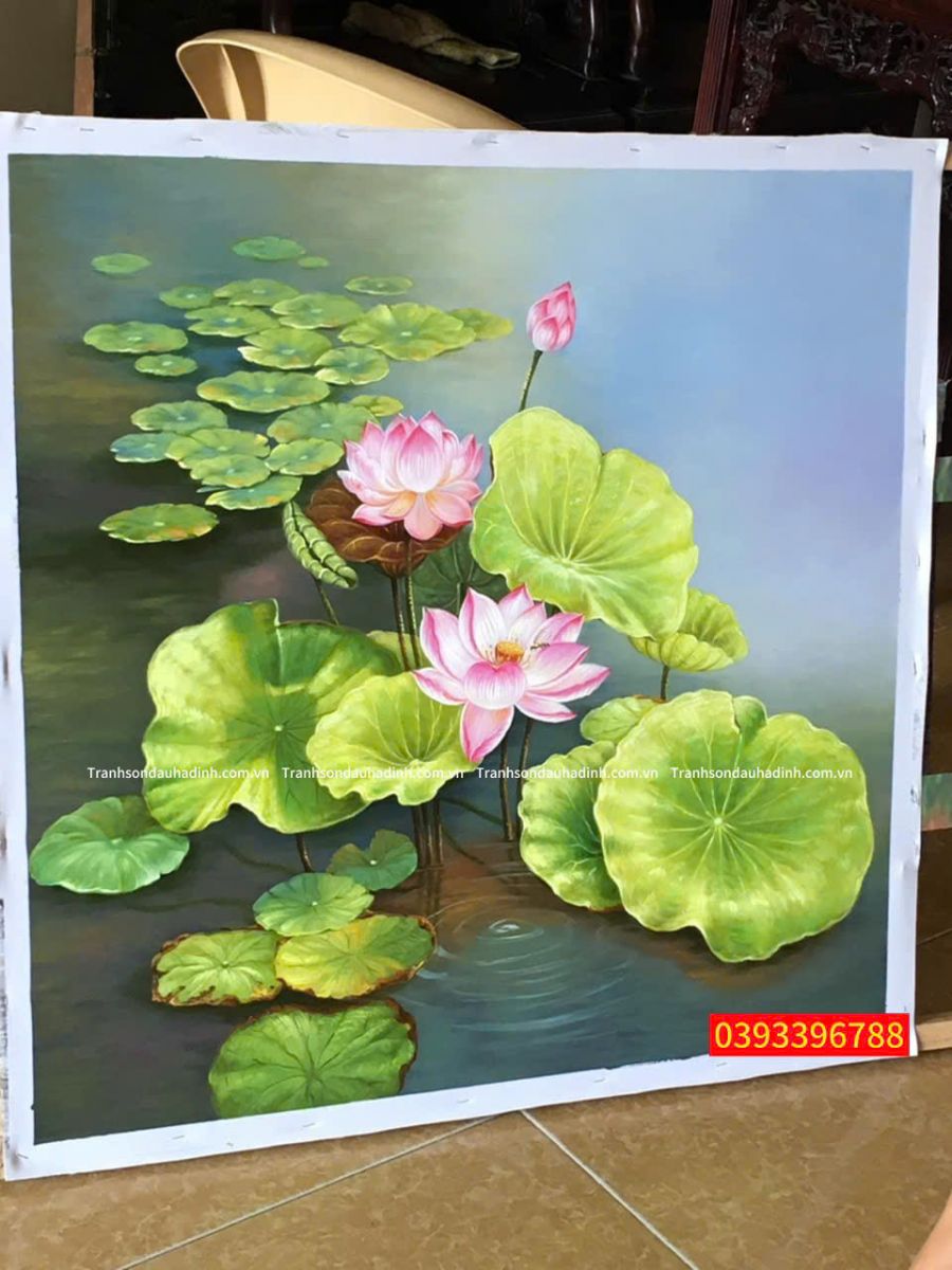 tranh hoa sen đẹp