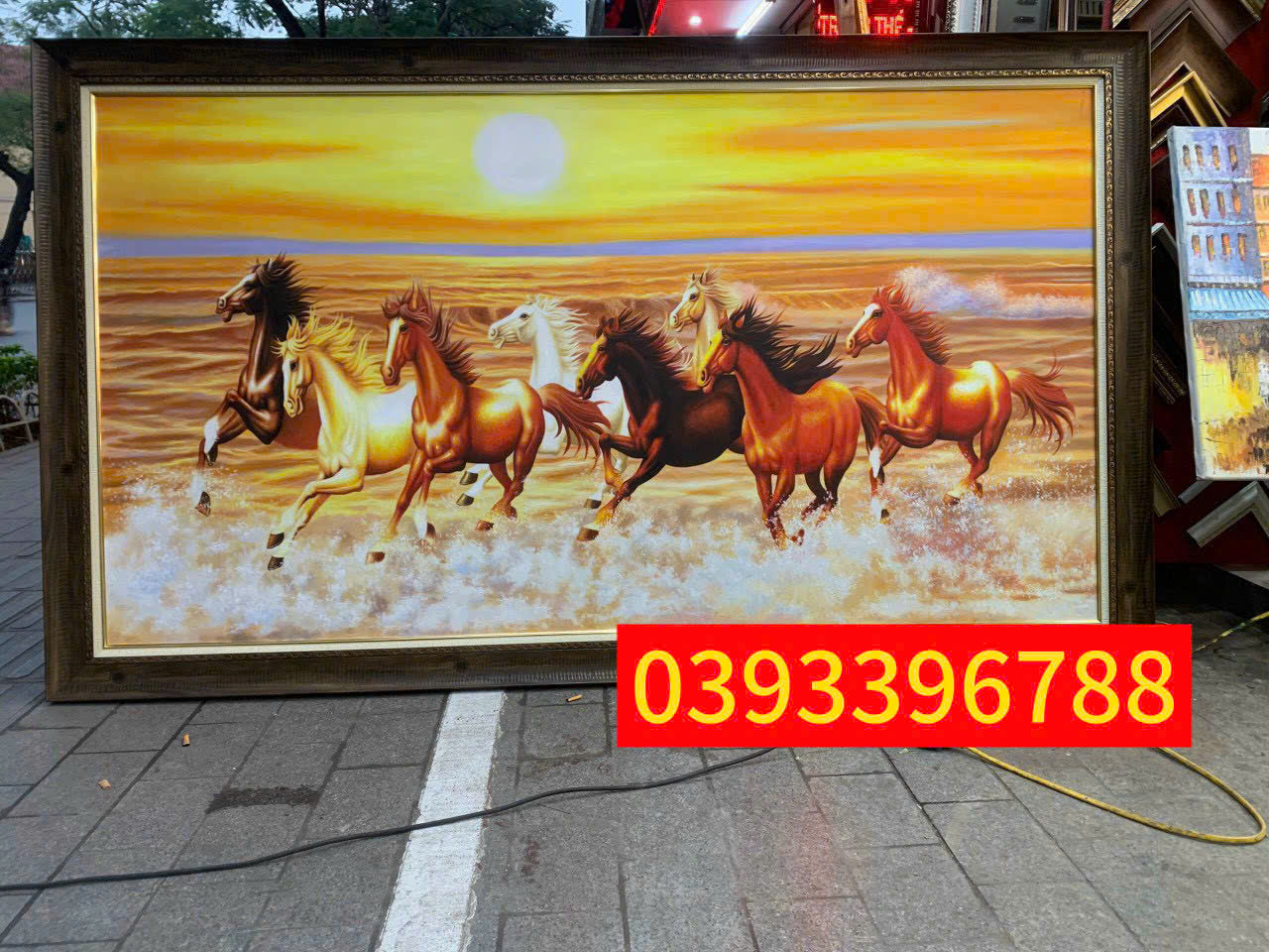 Tranh ngựa phi nước đại tranh mã đáo thành công