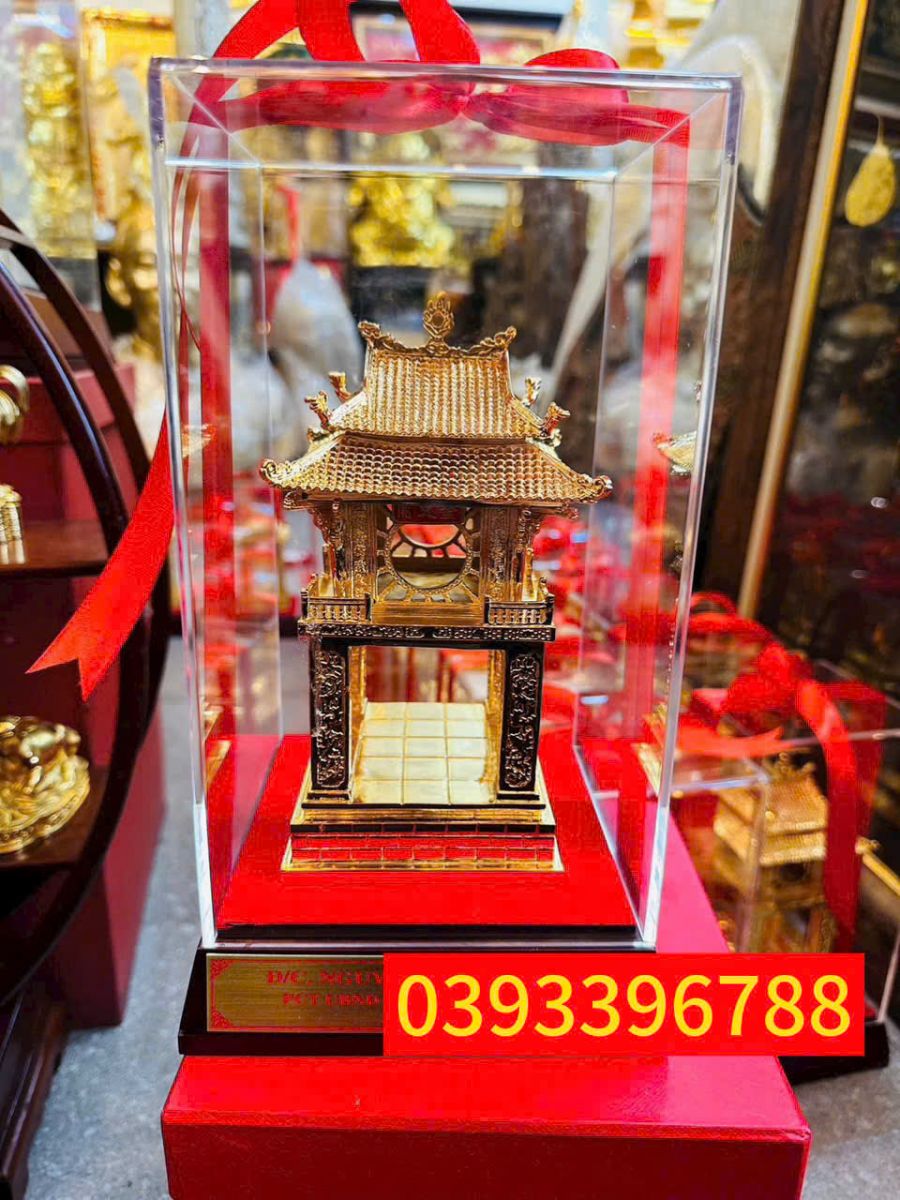 Trang quà tặng mạ vàng Khuê Văn Các - Văn Miếu tranh quà tặng mạ vàng