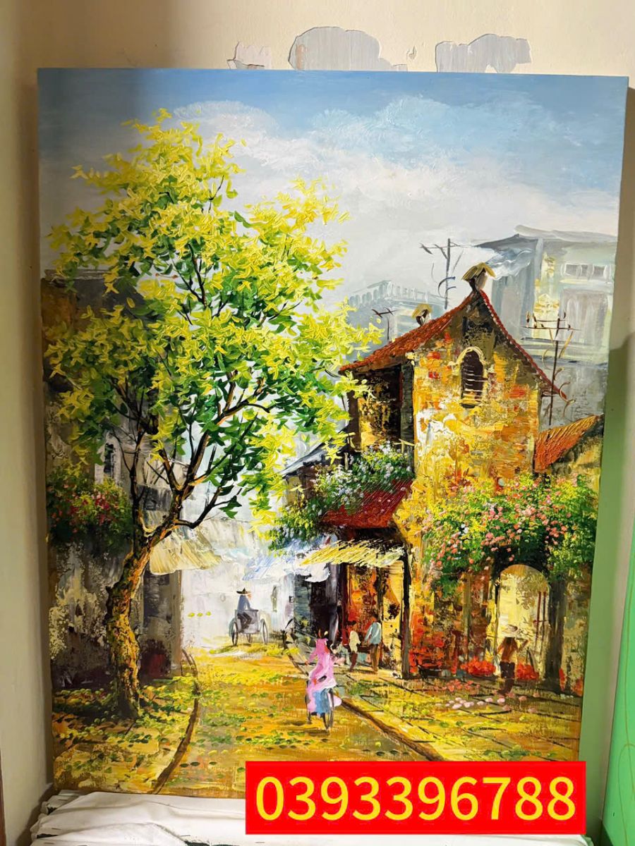 tranh phố cổ