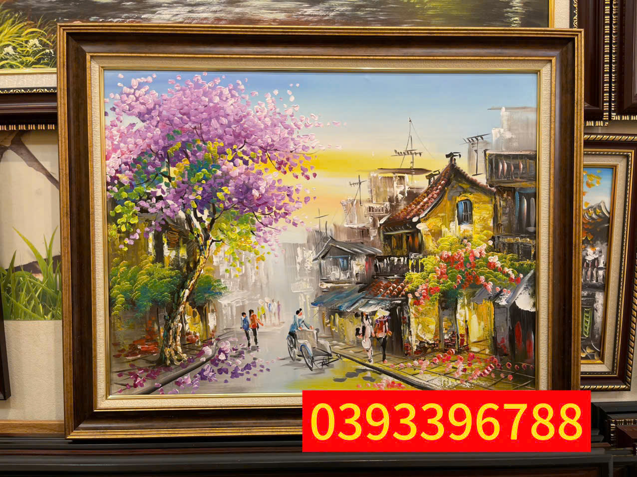 Tranh sơn dầu phố cổ
