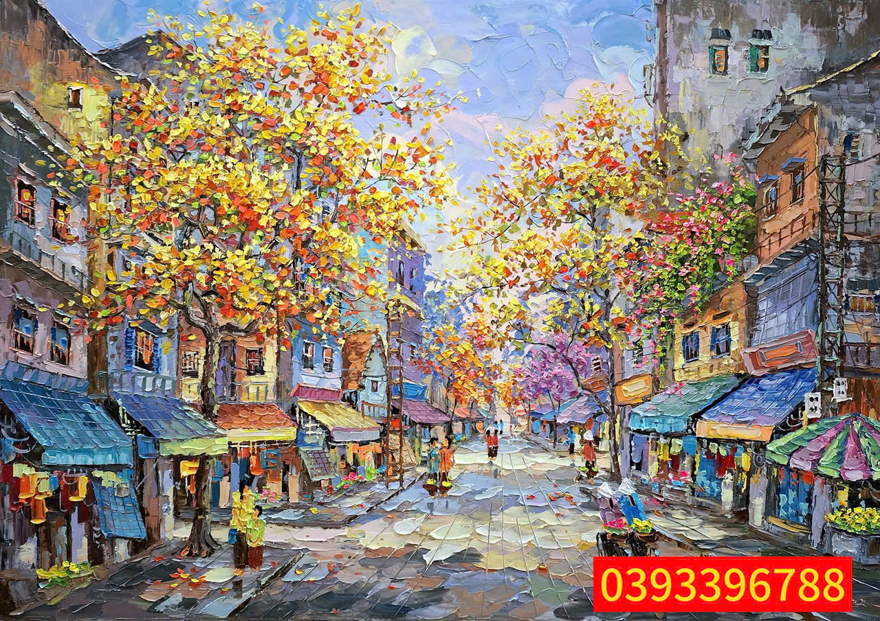 tranh phố cổ