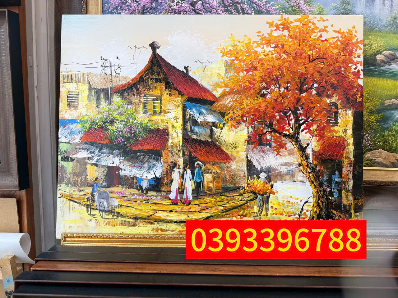 Tranh sơn dầu phố cổ