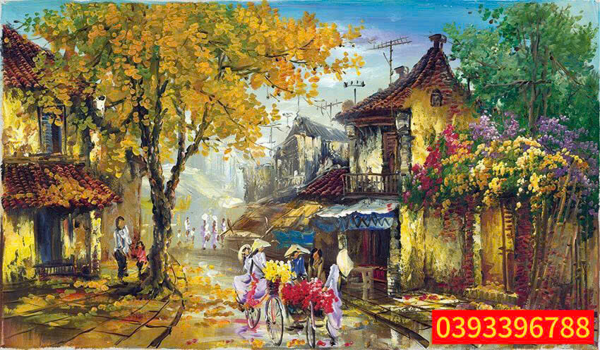 tranh phố cổ