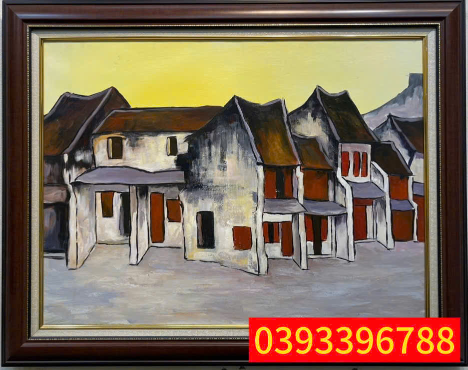 Tranh sơn dầu phố cổ