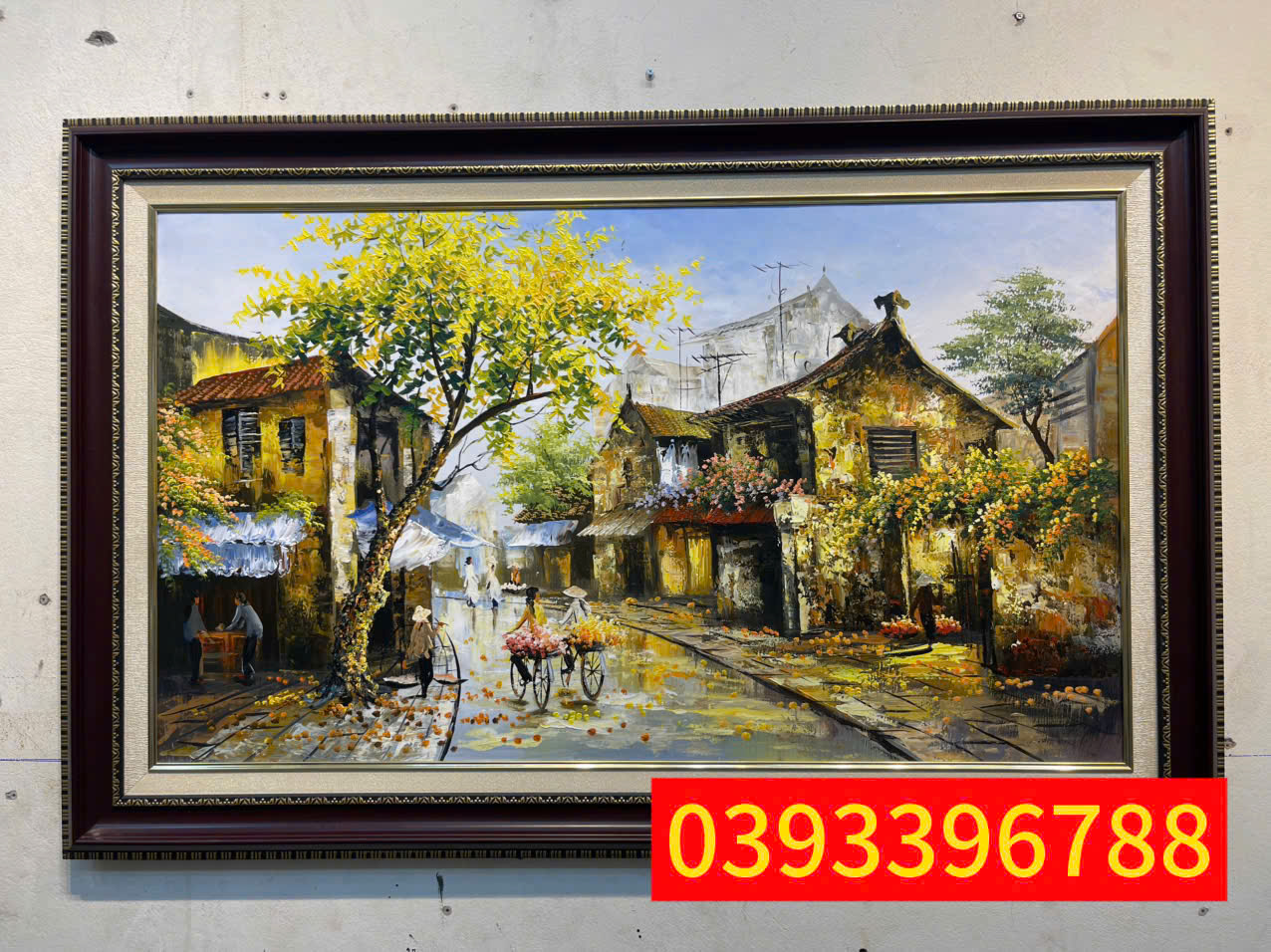 Tranh sơn dầu phố cổ