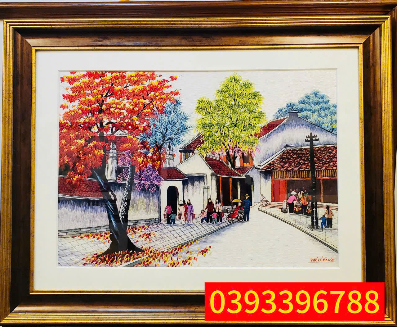 Tranh sơn dầu phố cổ