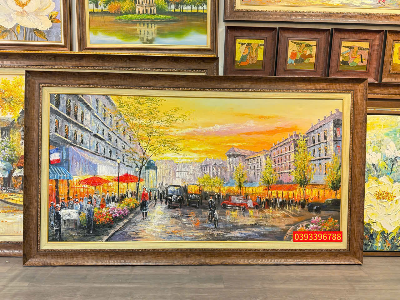tranh sơn dầu phong cảnh Châu Âu