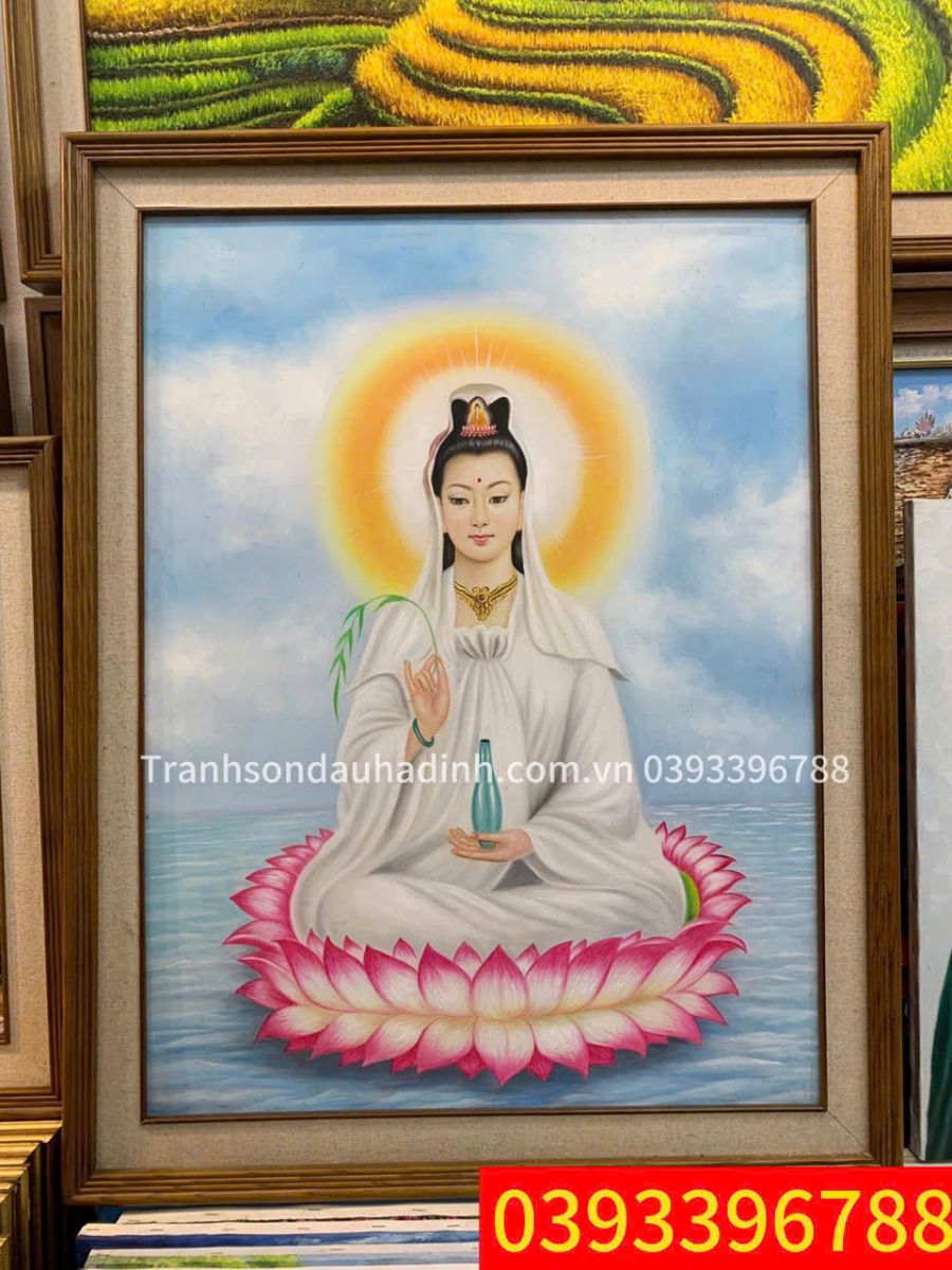 Bức tranh phật quan thế âm bồ tát tranh quan thế âm bồ tát