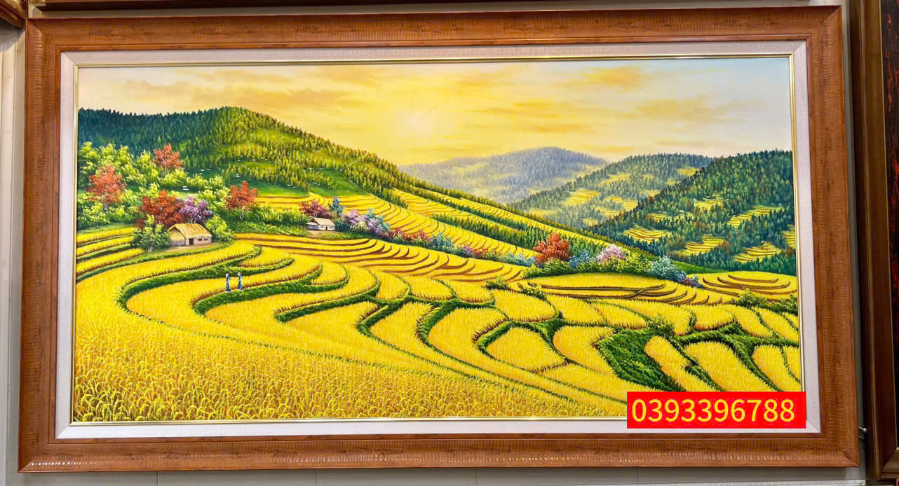 tranh ruộng bậc thang