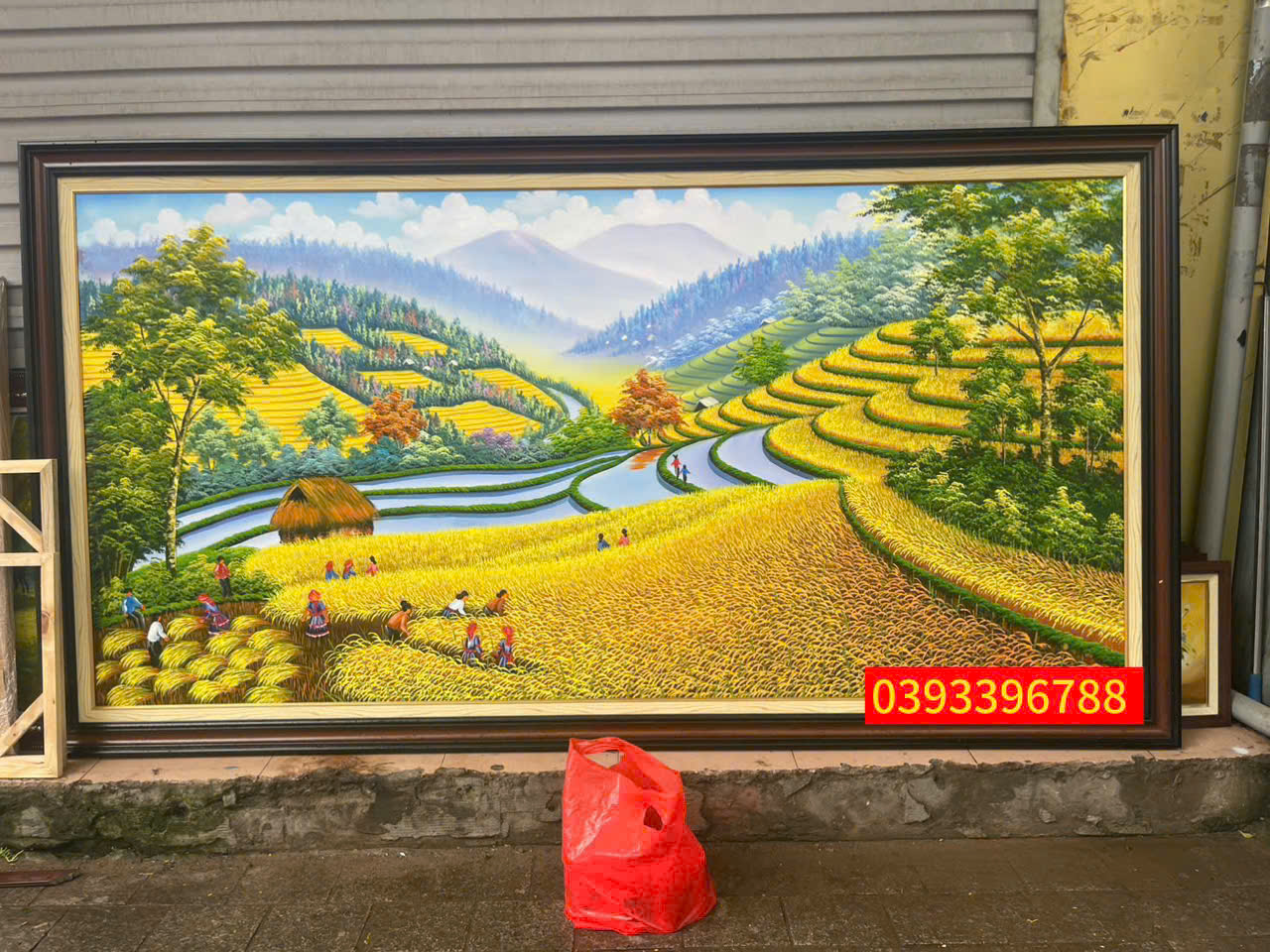 Tranh ruộng bậc thang đẹp