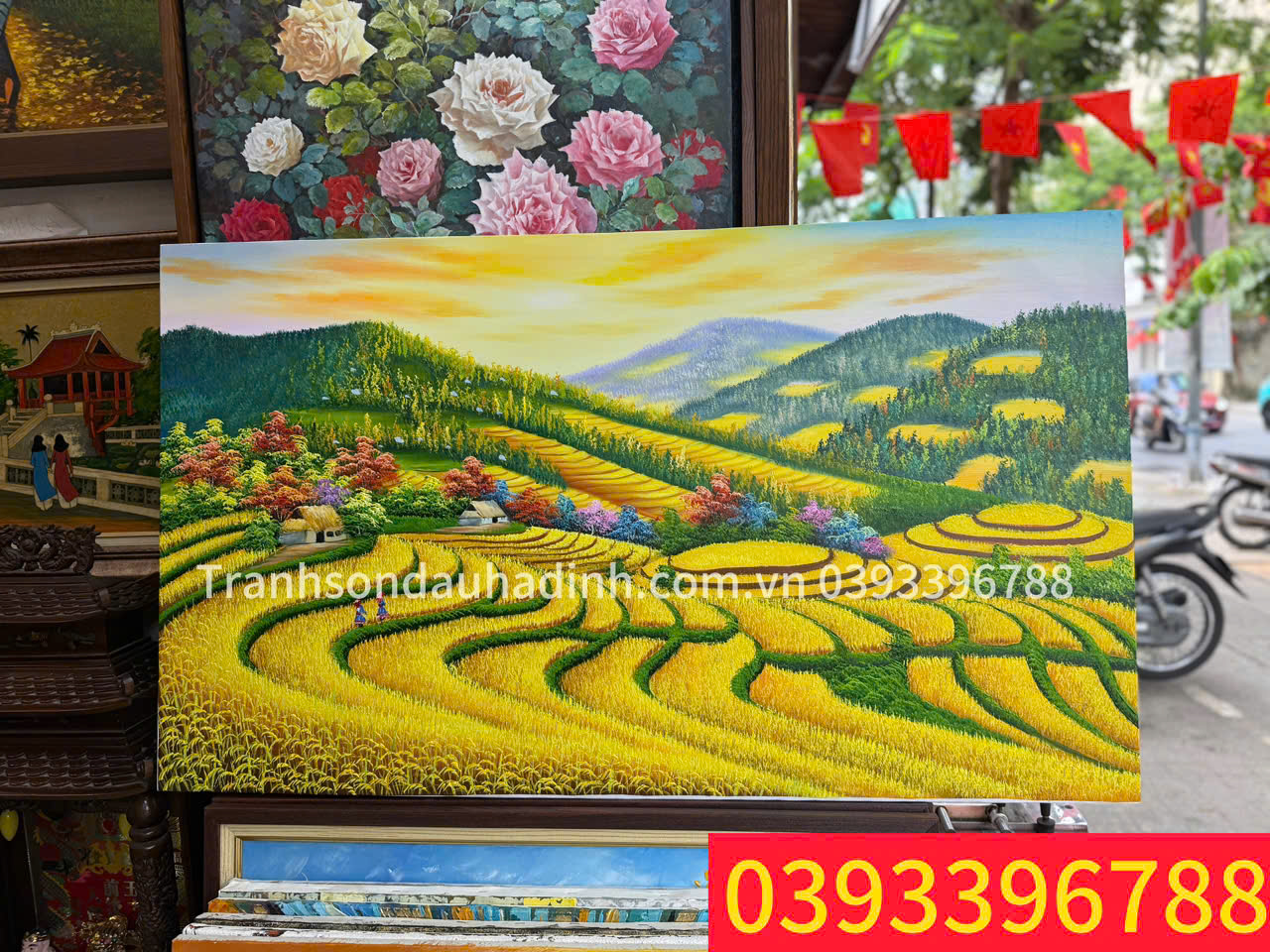 Tranh  phong cảnh Tây Bắc